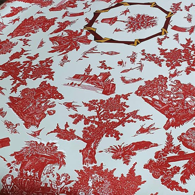 nappe motif toile de jouy